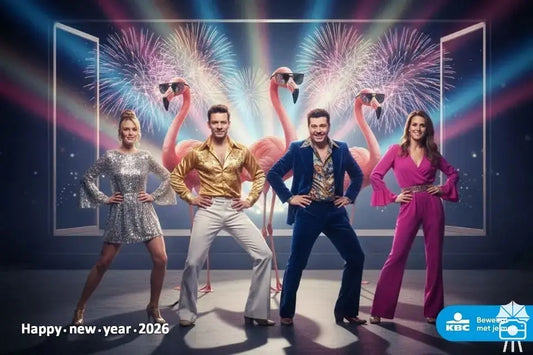 AI voor KBC – Disco thema Photoboothfactory