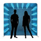 Achterwand (Blue Neon) Photoboothfactory