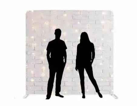 Achterwand (Brick White) - Photoboothfactory