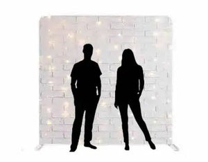 Achterwand (Brick White) - Photoboothfactory